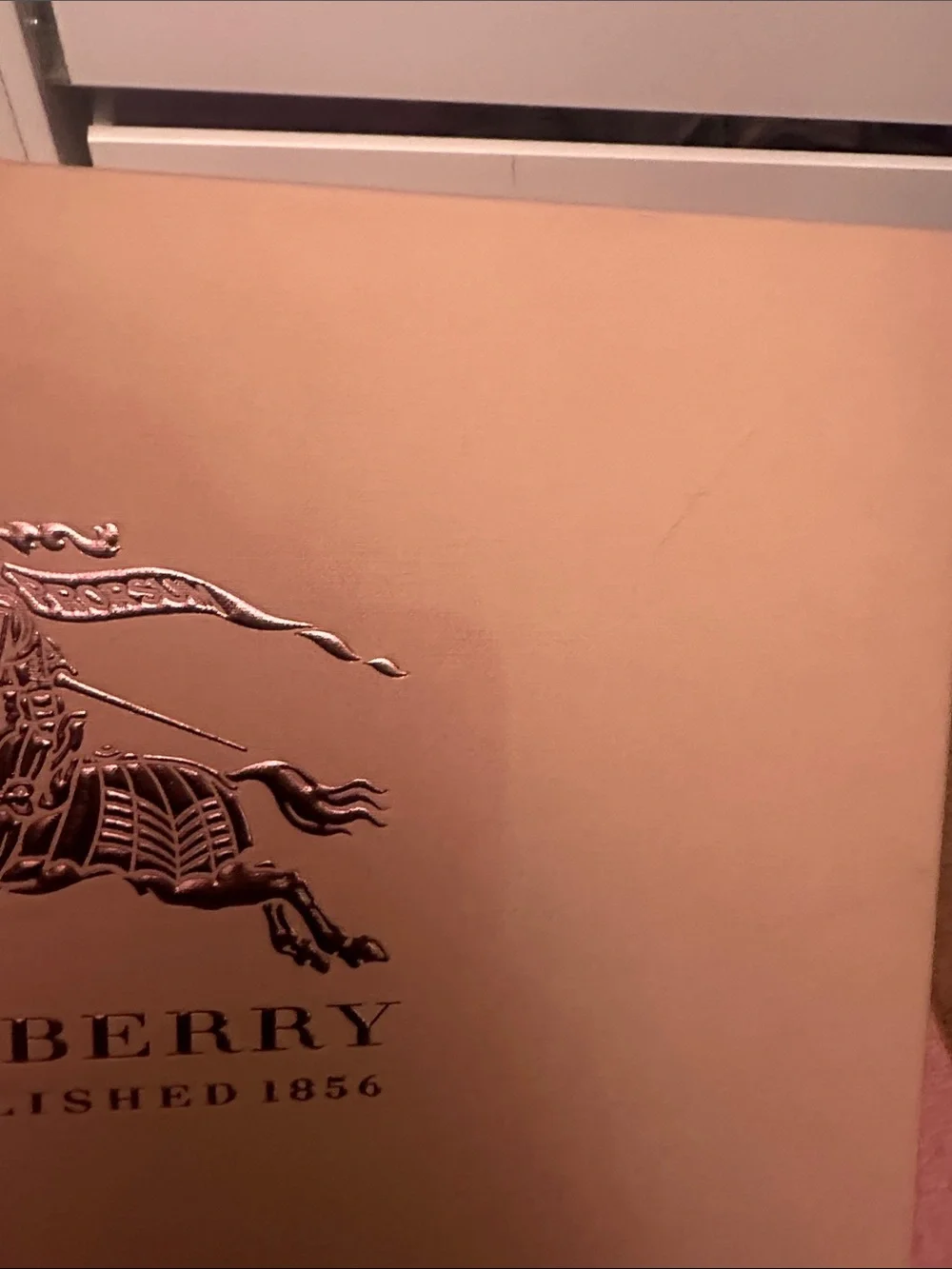 Burberry Tan and Black Check Wool Scarf with red interior